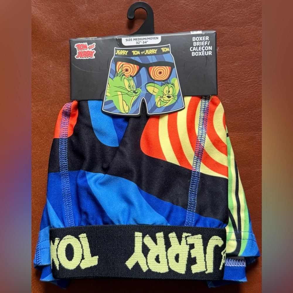 Tom & Jerry, Men’s, Boxer Briefs, SZ M, 32”- 34”, BNIP! 😻💙💛💚🧡✨